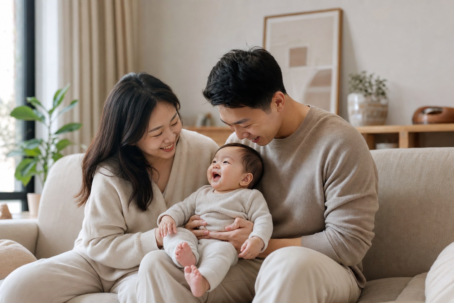 实时预览：温馨全家画面
